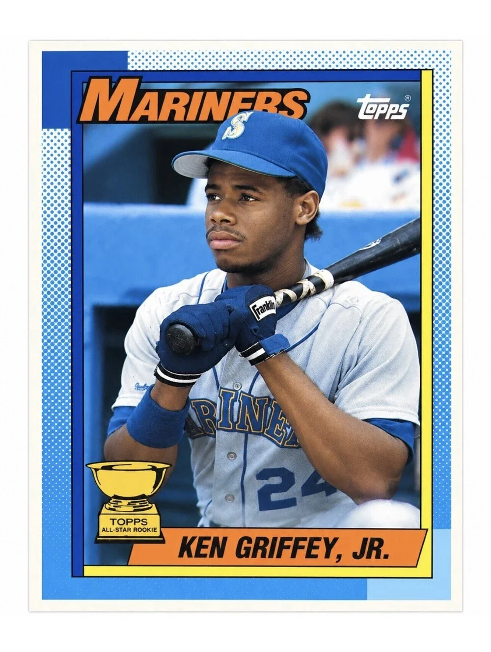 Topps 1990 Ken Griffey Jr #336 Seattle Mariners Baseball Card All-Star Rookie